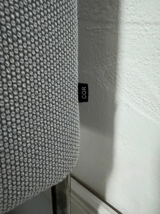 Image 1 of COR Pilotis Sofa Stoff Grau Ecksofa Designer Couch Sitzmöbel