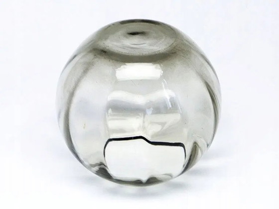 Art Deco Vase from Niemen Glassworks, Poland, 1930s, Grey (photo 4 of 10)