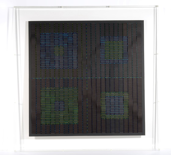 Image 1 of Grand Carré Noir Ondulé Françoise Luciani