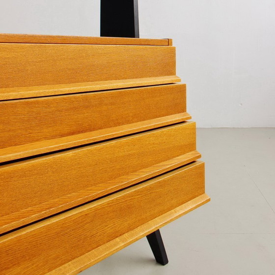 Image 1 of Système d'étagères modulaires vintage, meuble mural style années 60, entièrement restauré