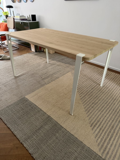 New oak dining table with Tiptoe legs 150 x 80