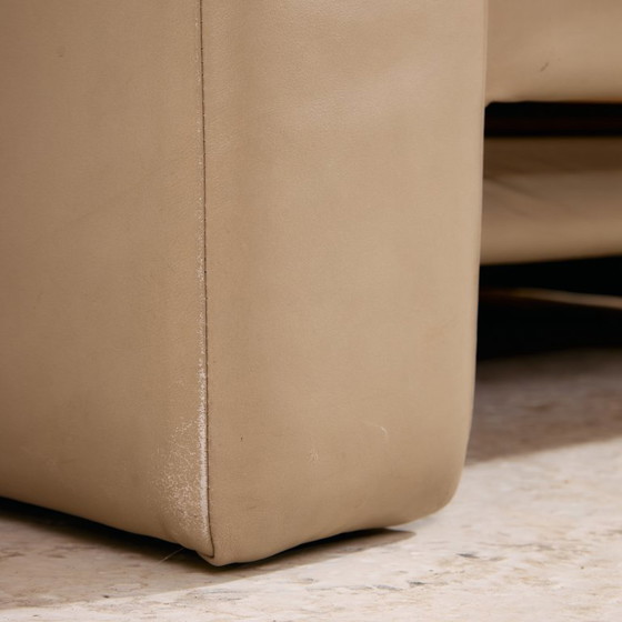 Image 1 of Conjunto de sofás de cuero Mk11355 «Modelo 4000» de Rolf Benz, juego de 4