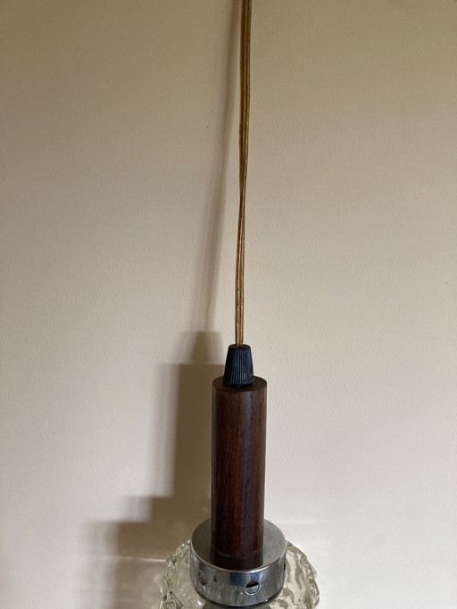 Mid Century kristallen hanglampje