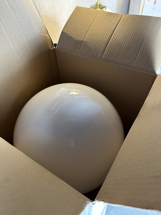 Image 1 of Lampade a sospensione Art Déco XL - Opalino e ottone