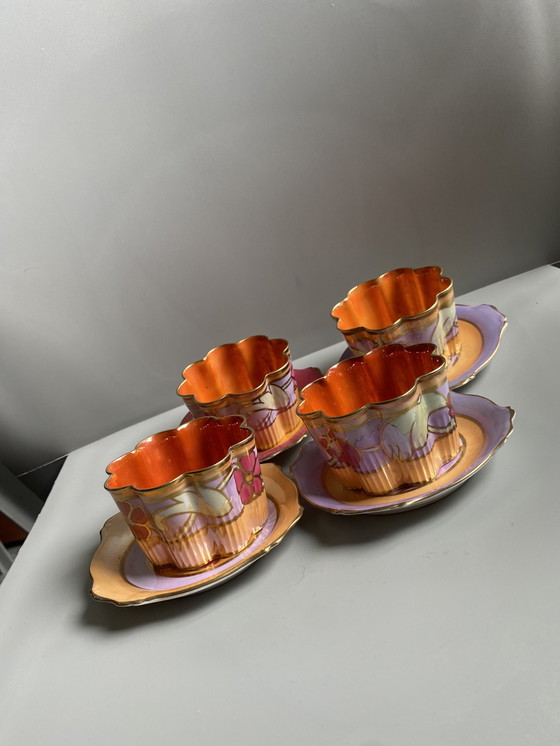 Image 1 of Paragon Rainbow bowls and saucers
