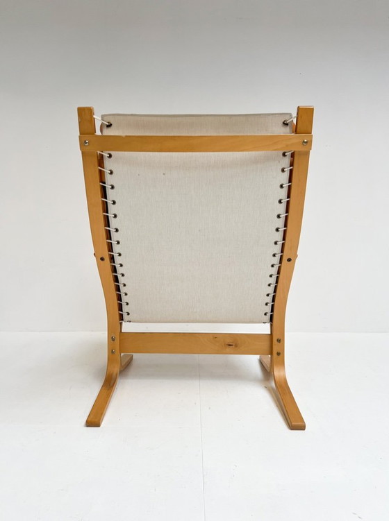 Image 1 of Fauteuil Siesta avec repose-pieds, conçu par Ingmar Relling pour Westnofa, années 1970