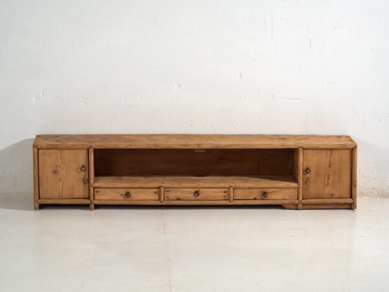 Credenza bassa antica in legno di pino – Cina, circa 1930 – Credenze, Iron (photo 31 of 40)