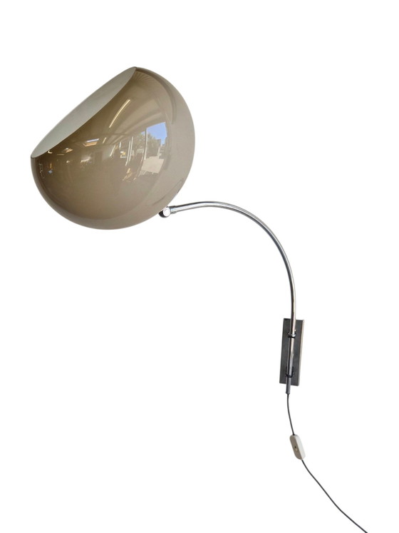 Vintage Dijkstra Wandlamp, Booglamp – Wandlampen, Chrome, Plastic (photo 14 of 15)