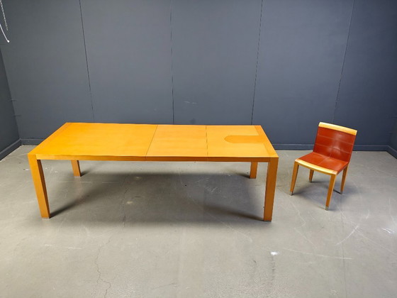 Image 1 of Table de salle à manger extensible de Chi Wing Lo pour Giorgetti, Italie