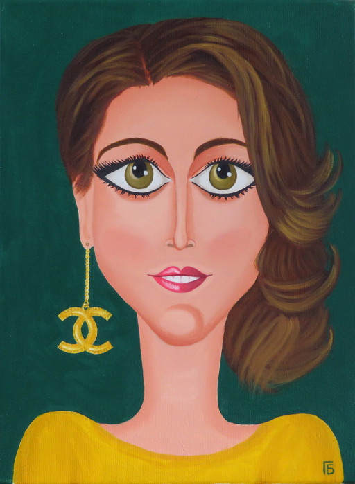 Lady with a golden earring