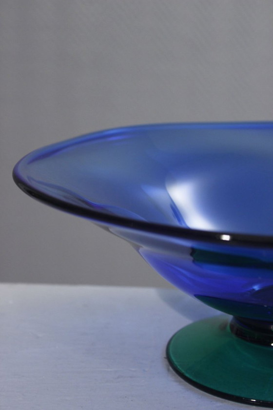 Image 1 of Erika Lagerbielke pour Orrefors grande coupe à fruits "Louise" Suède XXème