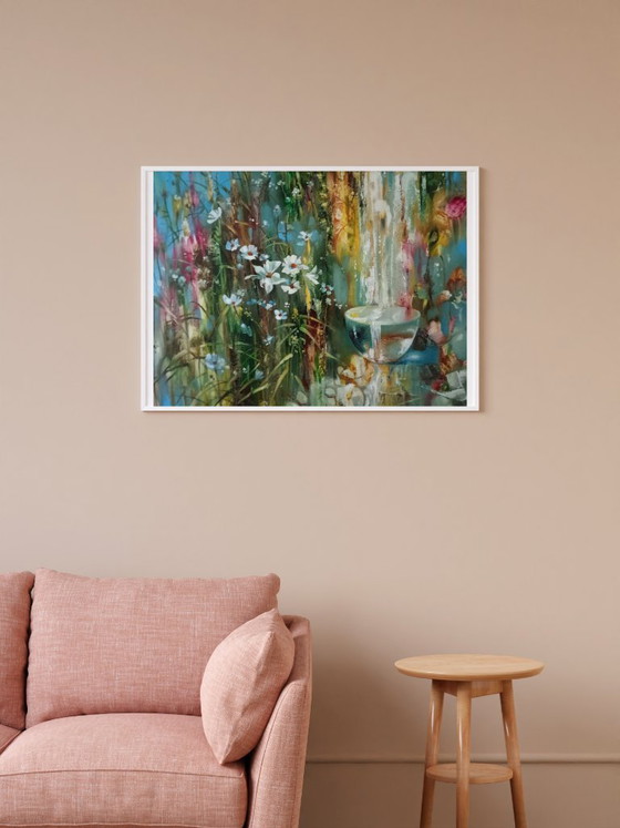Pittura a Olio Originale Astratta Natura Fiori Sorgente – Dipinti e disegni, Canvas (photo 3 of 10)