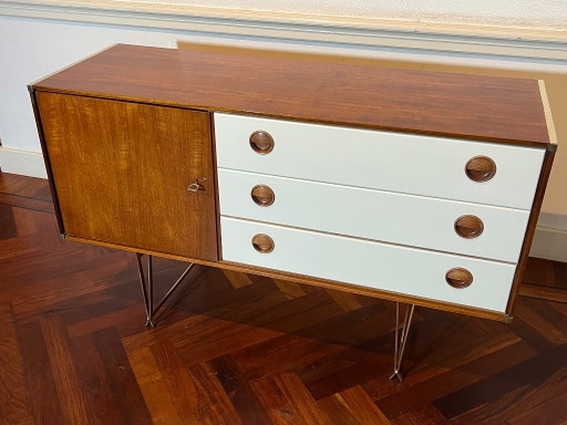 Vintage Sideboard von William Watting für Fristho – dressoirs, Metal, Wood (photo 2 of 7)