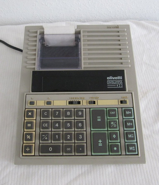 3x Calculadoras Olivetti Divisumma 422, LOGOS 49/40-a M.Bellini