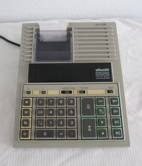 Image 1 of 3x Calculadoras Olivetti Divisumma 422, LOGOS 49/40-a M.Bellini