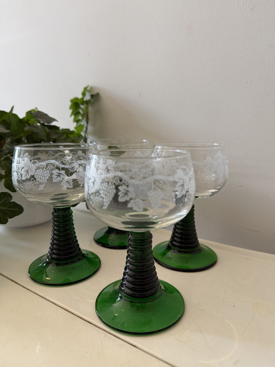 Image 1 of Set of 4 roemer glasses