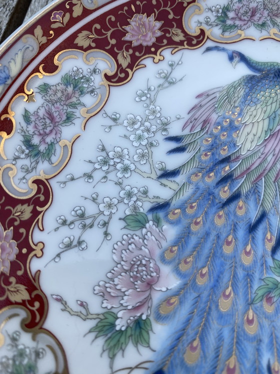 Image 1 of Chinese vintage peacock plate
