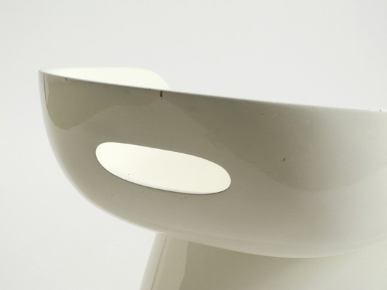 Image 1 of Very rare white stool by Winfried Staeb from the 1970s for the Form + Life Collection