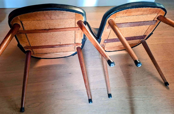 Image 1 of Set of 4 vintage dining room chairs from the 1950s