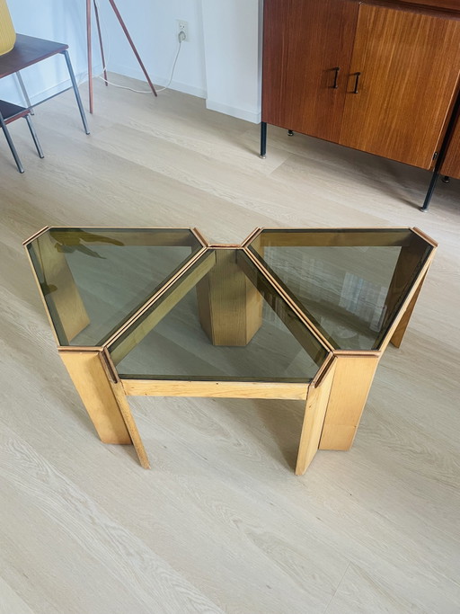 Tables d'appoint vintage Porada Arredi S3
