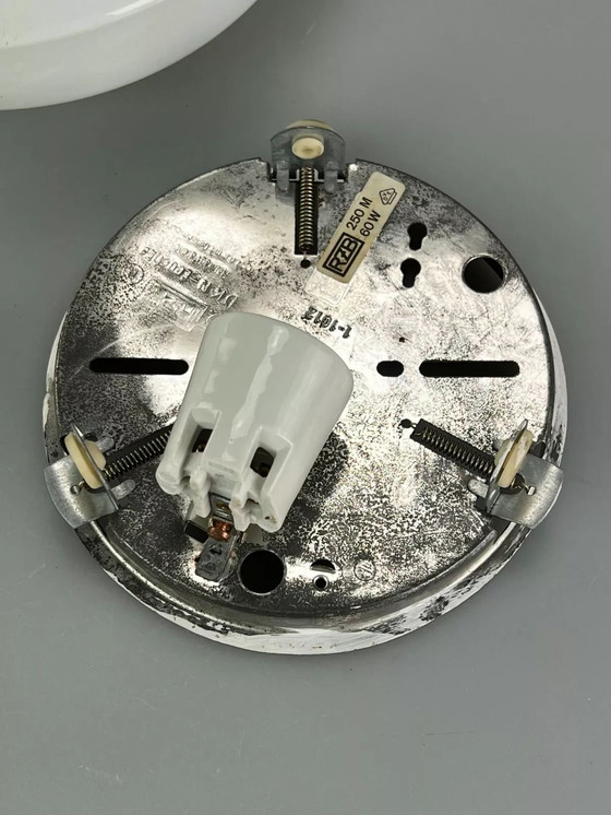 Image 1 of 50er 60er Jahre Lampe Leuchte Plafoniere Milchglas Mid Century Glas Design RZB