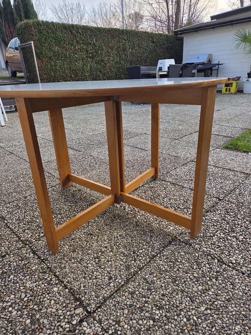 Reliving vintage ronde tafel opklapbaar