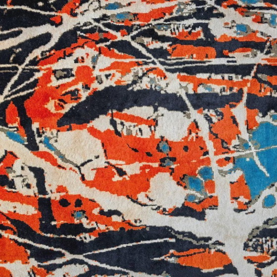 Handgeknoopt wollen tapijt – Pollock nummer 20, abstract expressionistische kunst (200 x 280 cm) (photo 6 of 10)