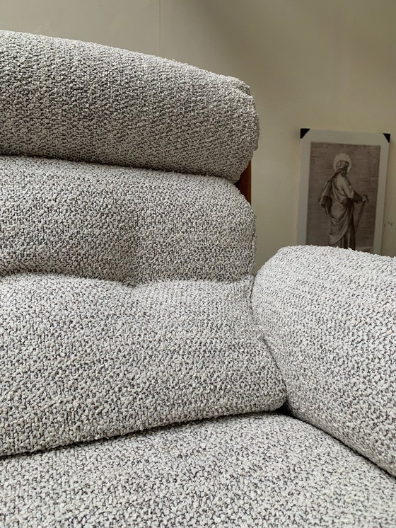 Image 1 of Flauschig & funktionell - Original Eric Merthen Sessel aus weißem Mischbouclé