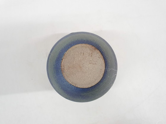 Image 1 of Vintage blue ceramic vase by Ciro, The Netherlands