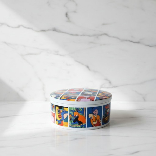 Schoonhoven Ceramics & Ateliers Reinaerde Artwork - Años 90 - Lata para galletas