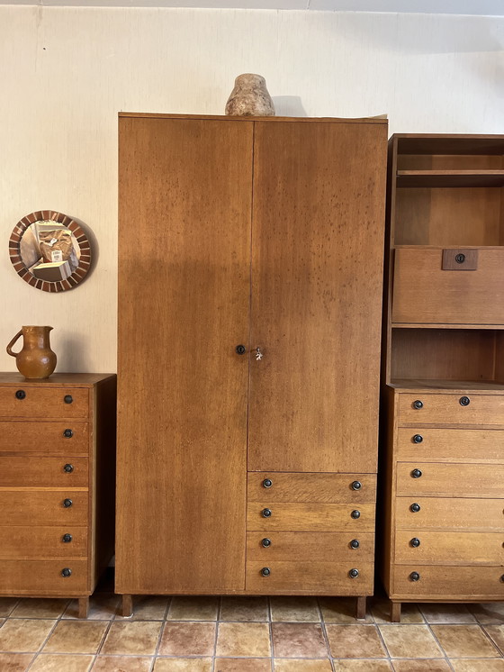 Image 1 of Vintage kastenset van teak fineer