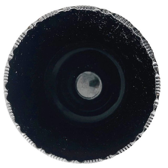 Image 1 of Grande vaso in vetro hyalith con fiori neri, anni '50