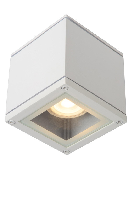 Lucide AVEN Bathroom Ceiling Spotlight - 1xGU10 - IP65 - White – Spot lights, Aluminium, Modern (photo 2 of 3)