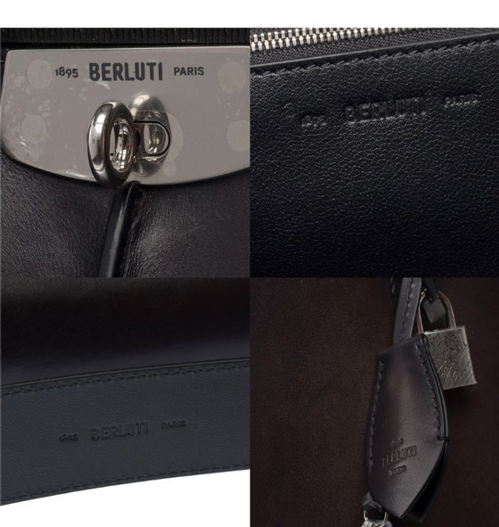Image 1 of Borsa NON SIGNE / UNSIGNED in Cuir Noir - 103433