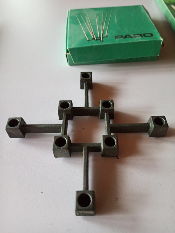 Image 1 of Stile anni '60. Portacandele + candele. Design danese.