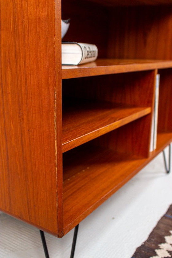 Image 1 of Mueble para discos antiguo, cómoda para equipos de alta fidelidad, aparador, danés de mediados de siglo.