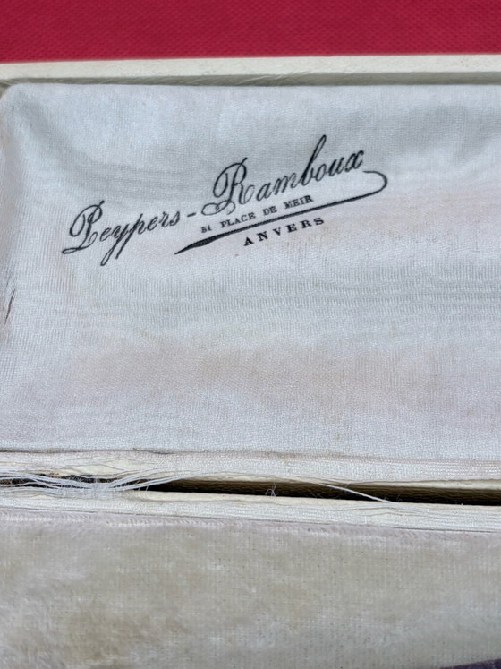 Silver-plated Cake Server 30cm Art Nouveau Openwork Box, Table accessories, Textile, Creme (photo 4 of 10)