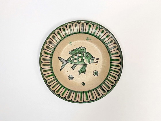 Image 1 of 4 platos de Vietri decorados por Fabbrica Ceramica Avallone, años 30