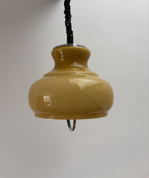 Opaline glass Italian 1960s pendant lamp – hanglampen