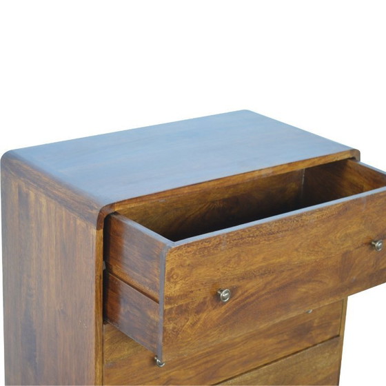 Image 1 of Commode in massief mangohout met kastanjehouten look