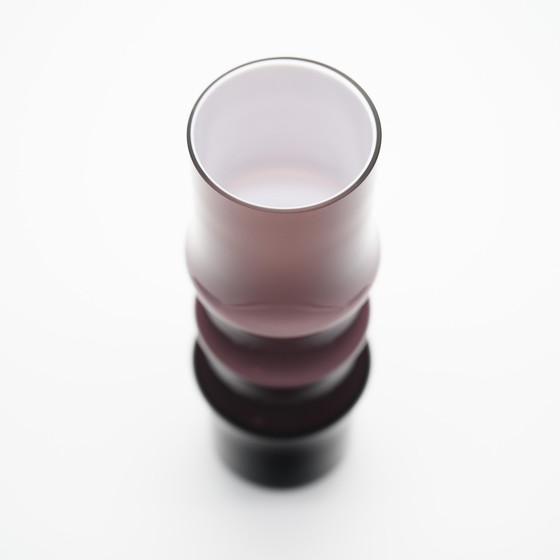 Image 1 of Karl Friedrich Kristallglaswerk Set de vases en verre ciselé avec boîte à couvercle et faucon MCM