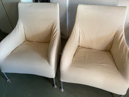 2 B&B fauteuils Model Florence ( 0ntwerper Antonio Citterio )