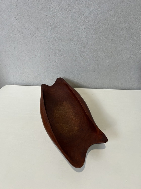 Image 1 of Bol en teck vintage
