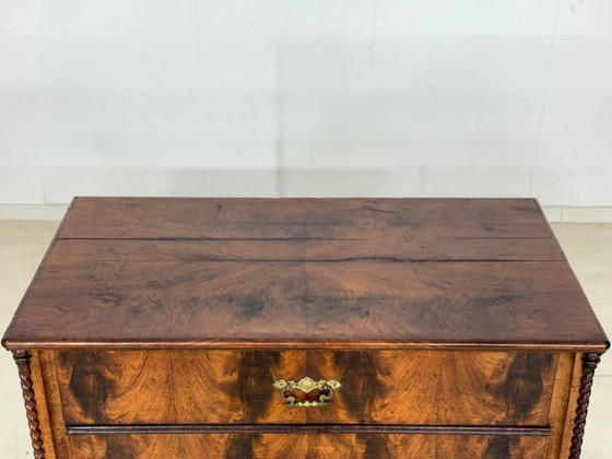 Image 1 of Zeer mooie Biedermeier ladekast, kastje, woonkamerkast, wastafel, circa 1900