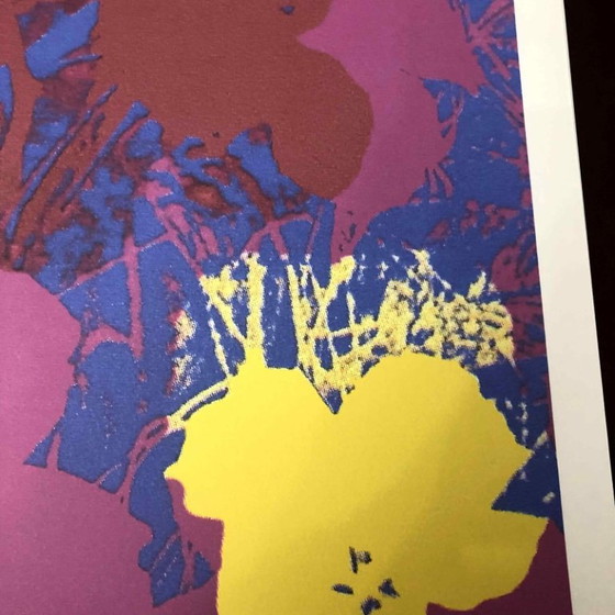 Litografía "Flores de amapola" de la década de 1990, inspirada en la obra de Andy Warhol. (photo 8 of 11)