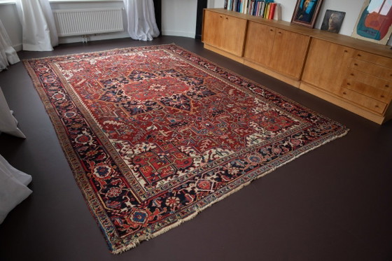 Image 1 of Vintage Persian Heriz rug in Serapi style, ca. 1950s