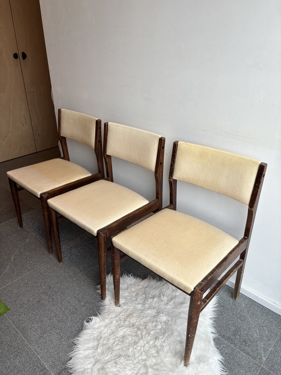 Image 1 of Set di 3 sedie da pranzo vintage