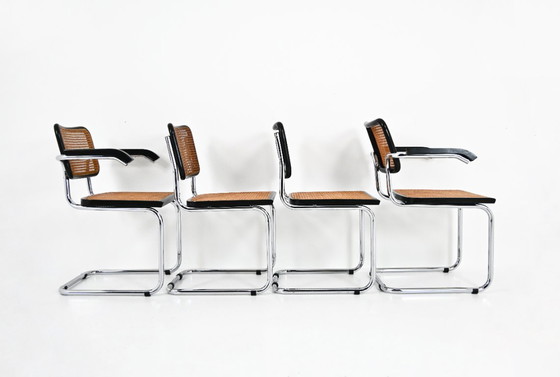 Image 1 of Chaises de salle à manger Style B32 par Marcel Breuer, ensemble de 4