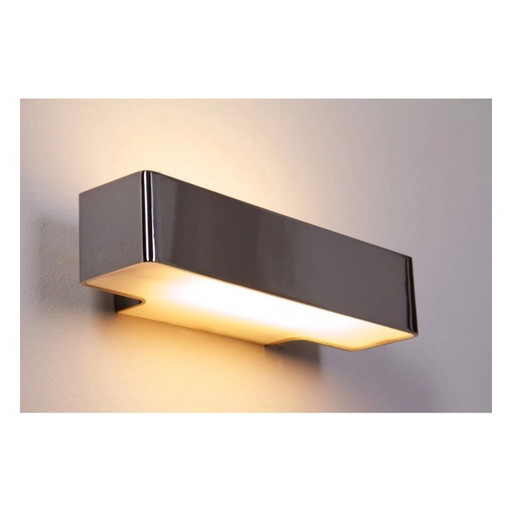 Wall light, chrome-colored metal
