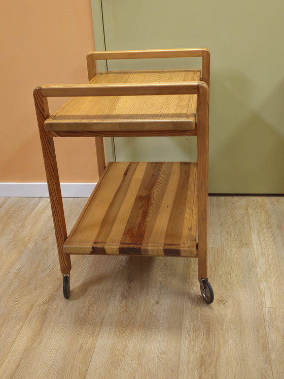 Image 1 of Carrello da portata vintage in opale, carrello per bevande, tavolino laterale